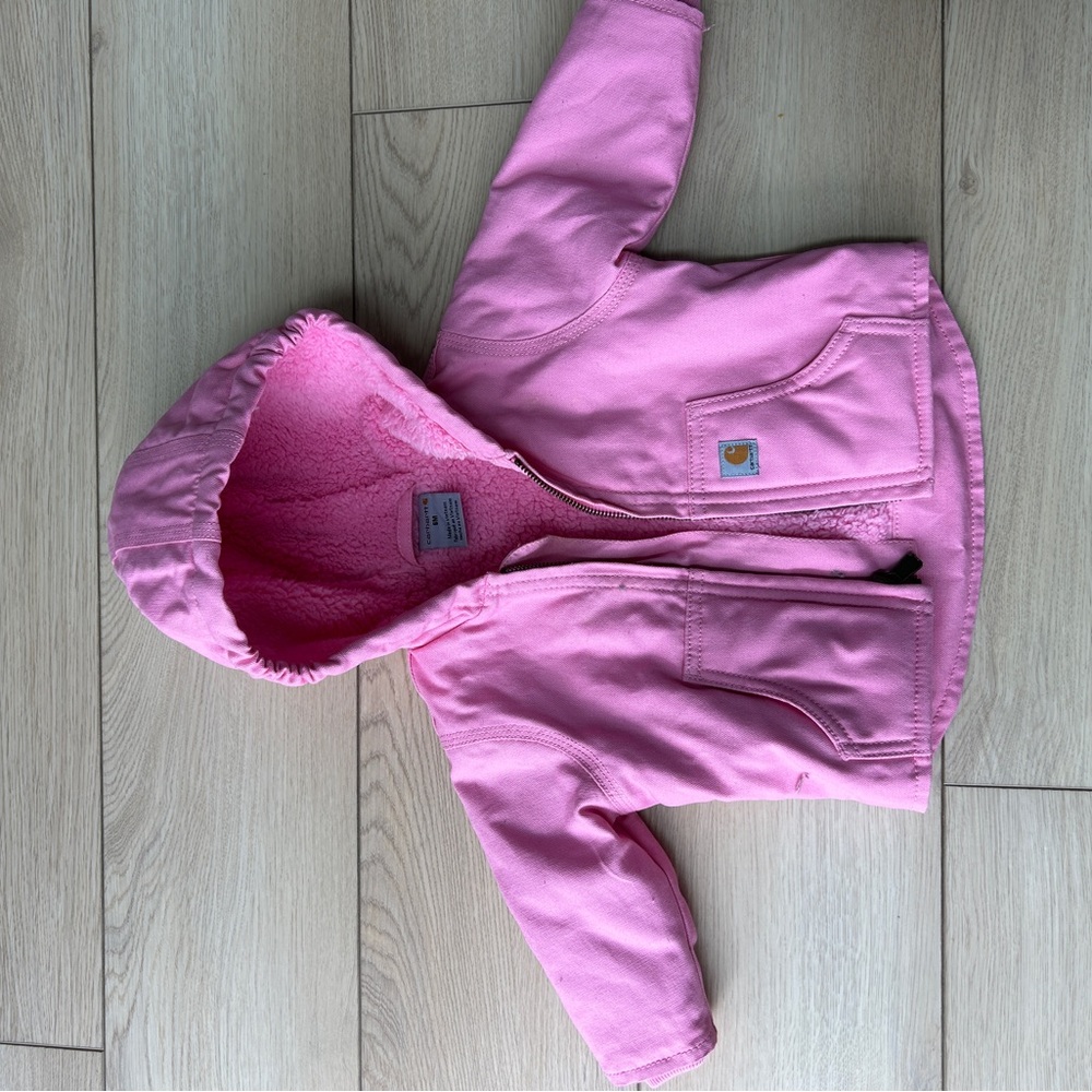Carhartt Pink Fleece-Lined Hoodie